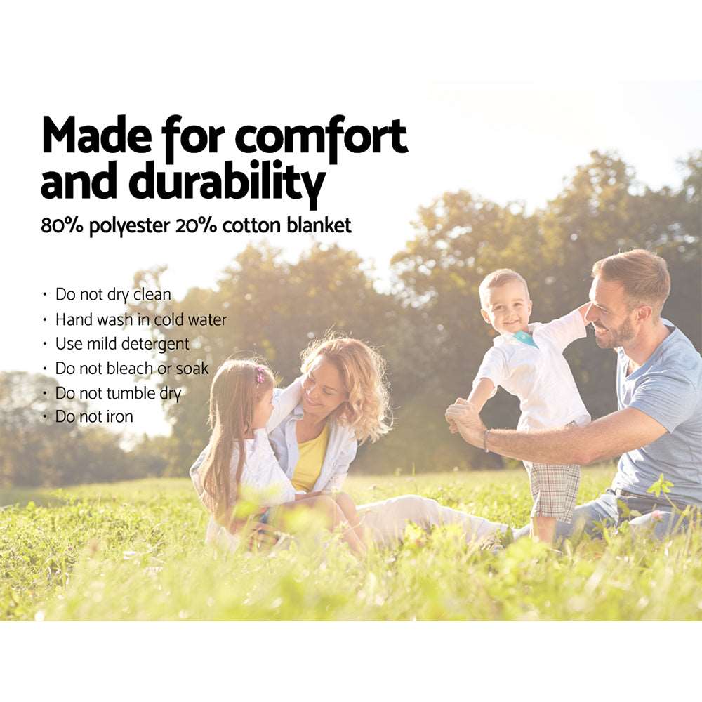 Alfresco 4-Person Picnic Basket Set with Blanket, view 6