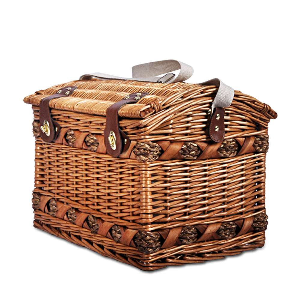 Alfresco 4-Person Picnic Basket Set with Blanket, view 3