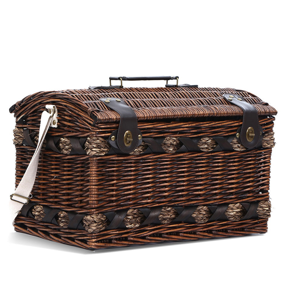 Alfresco 4 Person Picnic Basket Set with Blanket, view 3