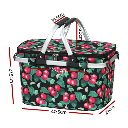 Folding Insulated Picnic Basket – 30kg Capacity, view 2