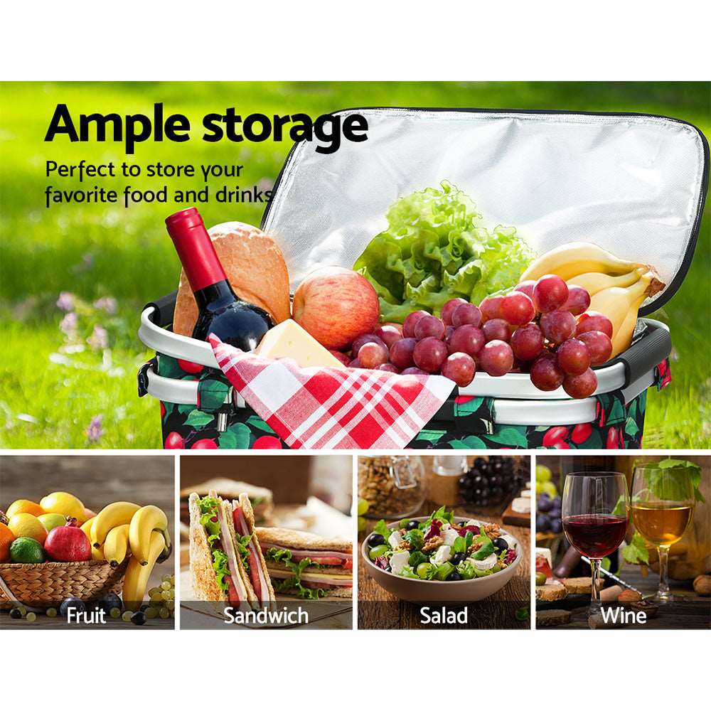 Folding Insulated Picnic Basket – 30kg Capacity, view 7