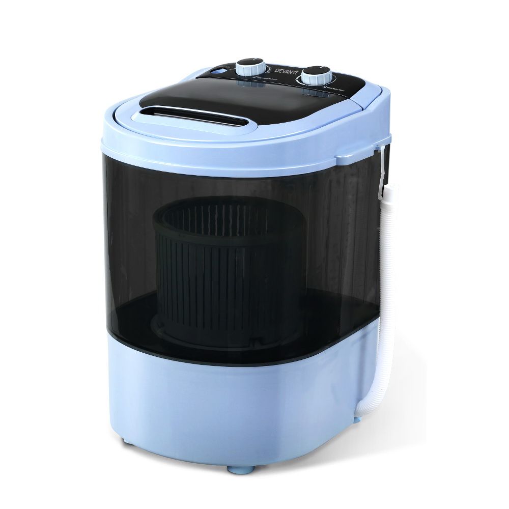 Portable Washing Machine 3kg - Devanti Black, view 2