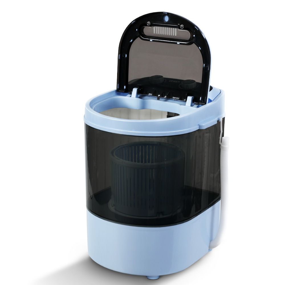 Portable Washing Machine 3kg - Devanti Black, view 4