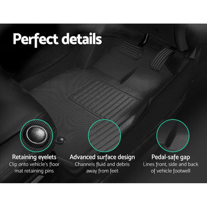 Ford Ranger PX Dual Cab 3D Floor Mats 2011-2022, view 5