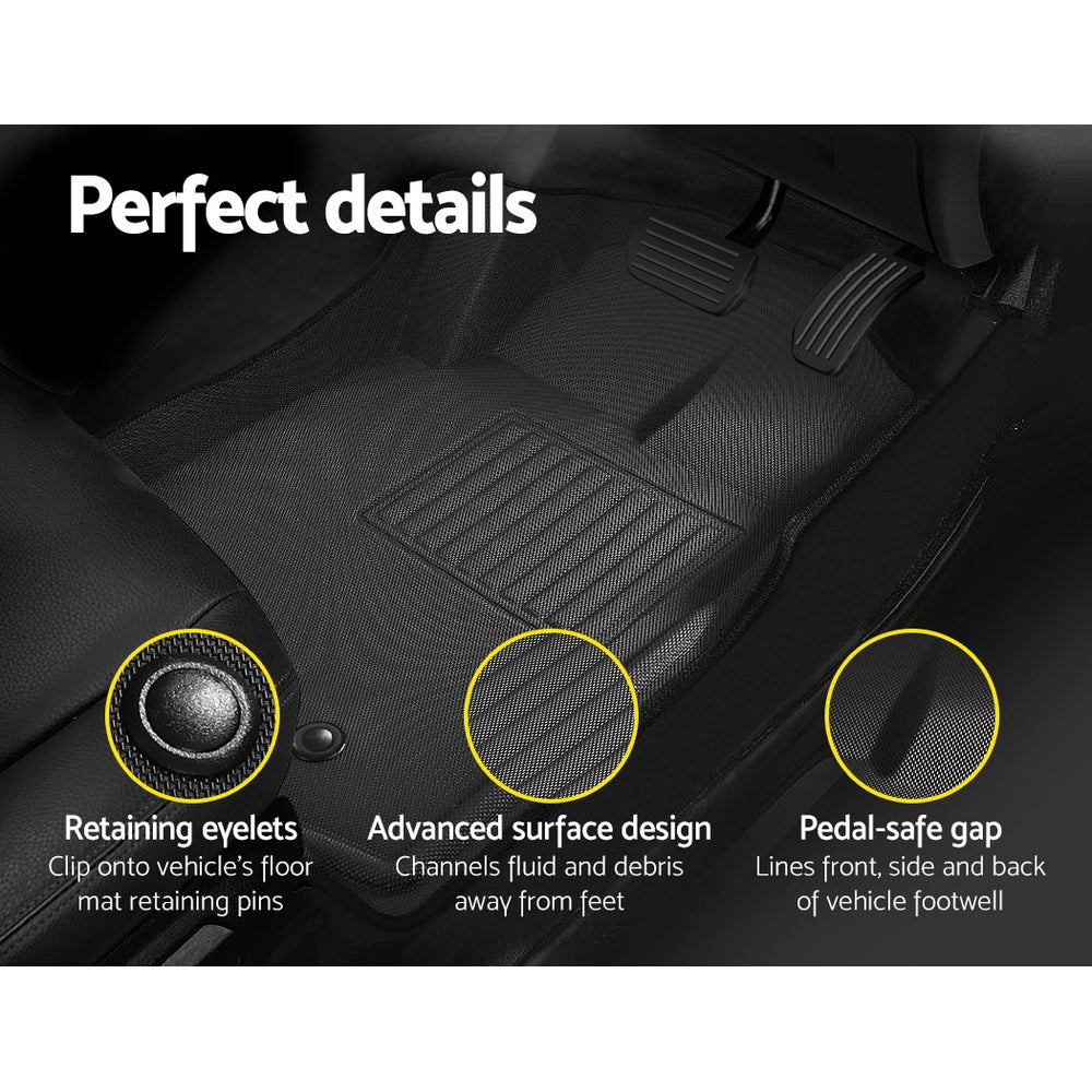 Mazda BT-50 Dual Cab 3D Floor Mats 2012-2021, view 5