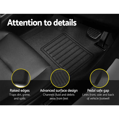Toyota Hilux Dual Cab Floor Mats 2015-2022, view 6