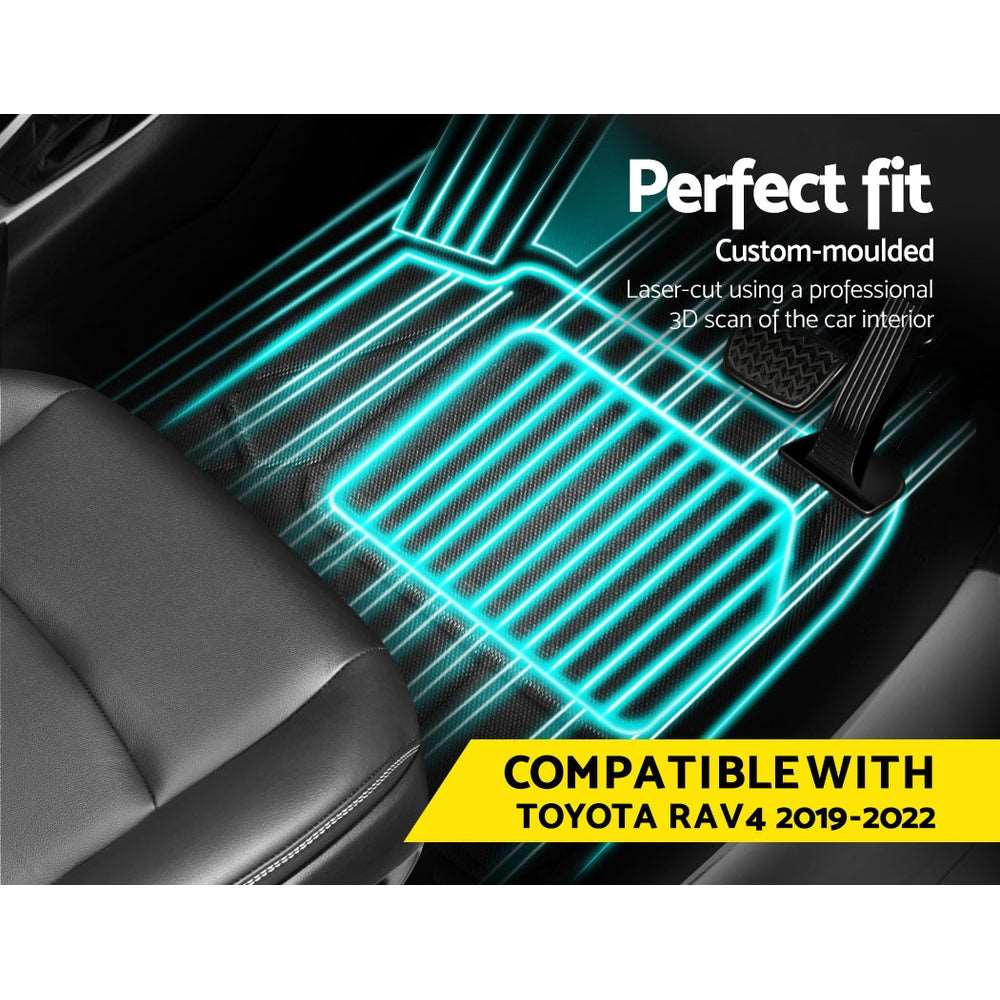 Toyota RAV4 3D Floor Mats 2019-2022, view 3