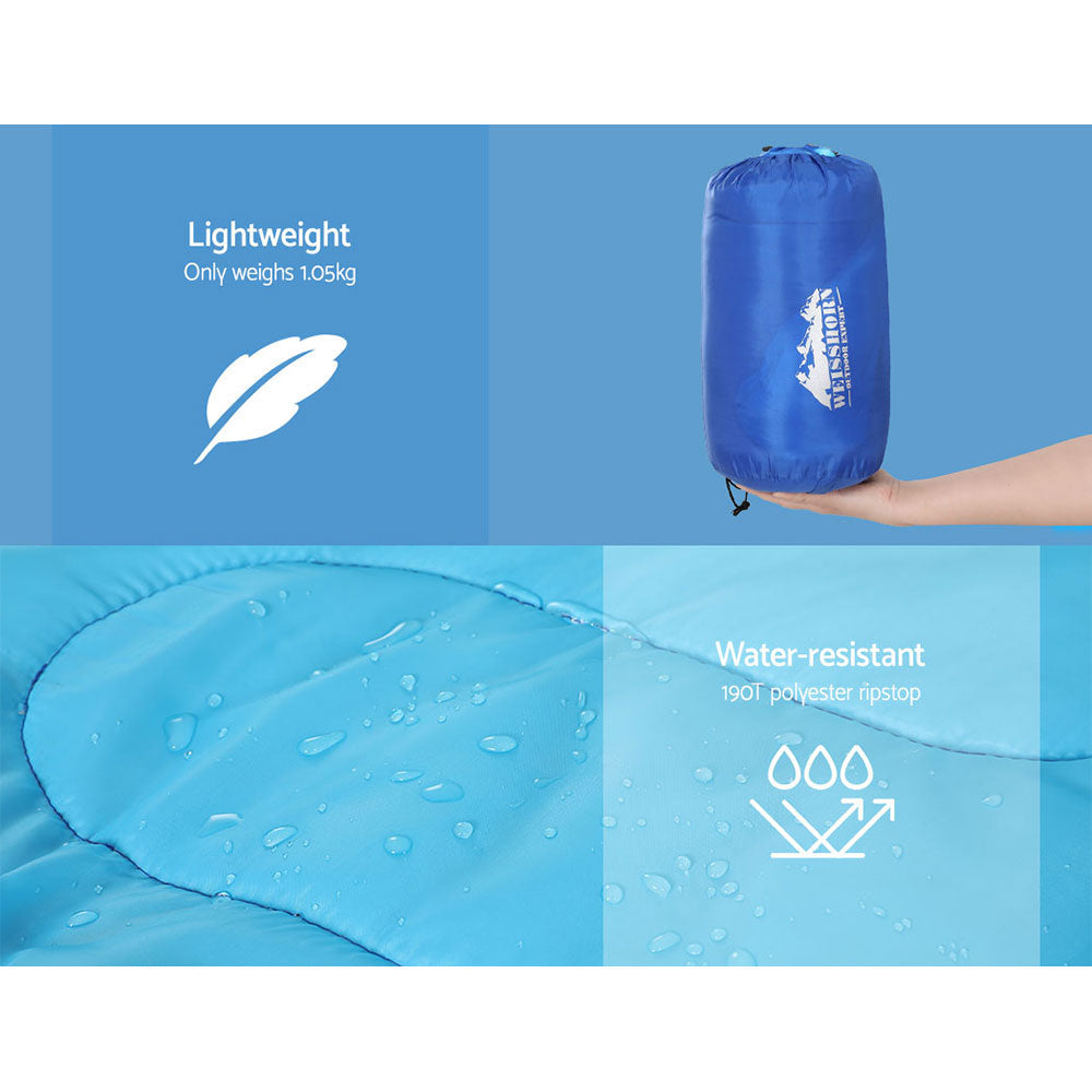Kids Thermal Sleeping Bag 172cm – Blue, view 6