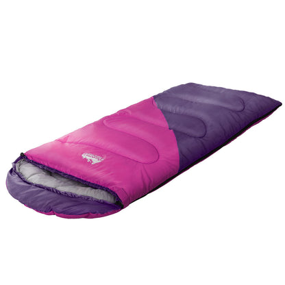 Kids' 172cm Thermal Sleeping Bag – Pink, -5°C to 20°C