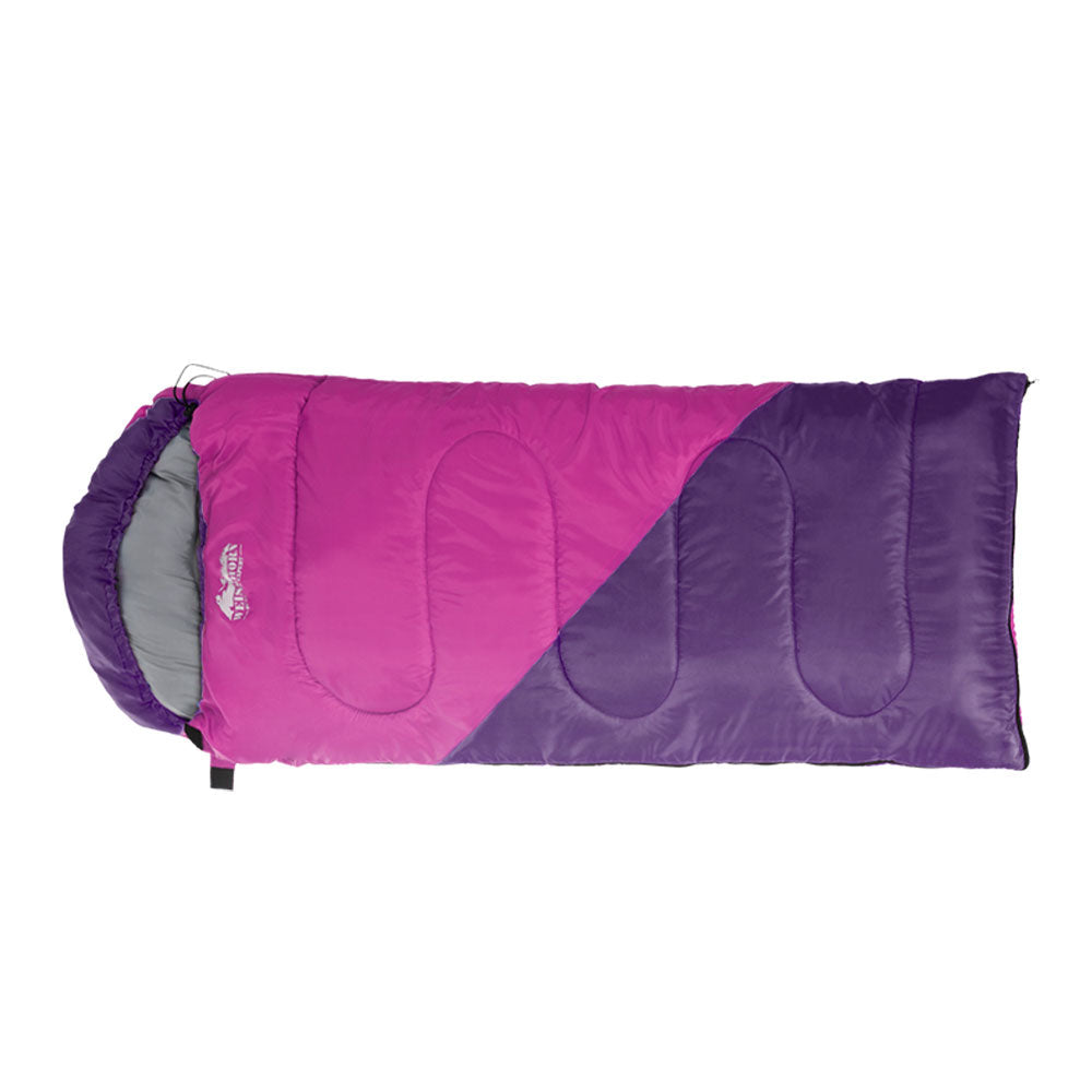 Kids' 172cm Thermal Sleeping Bag – Pink, -5°C to 20°C, view 3
