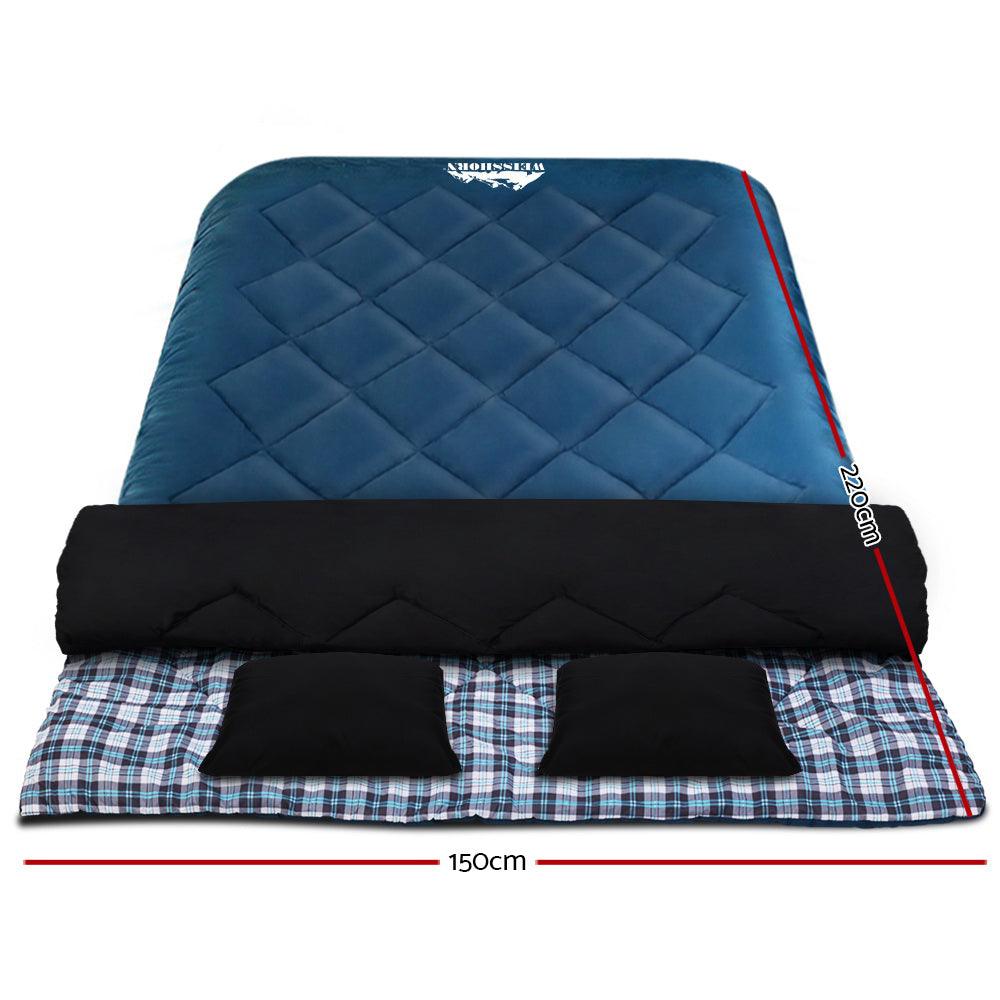 Weisshorn Double Sleeping Bag -10°C – Navy, view 2