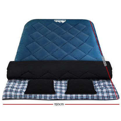 Weisshorn Double Sleeping Bag -10°C – Navy, view 2