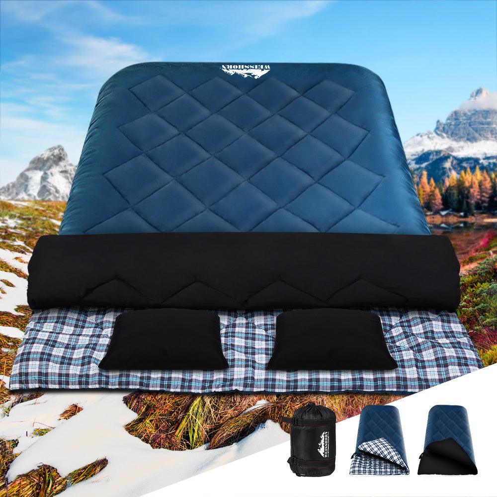Weisshorn Double Sleeping Bag -10°C – Navy, view 7