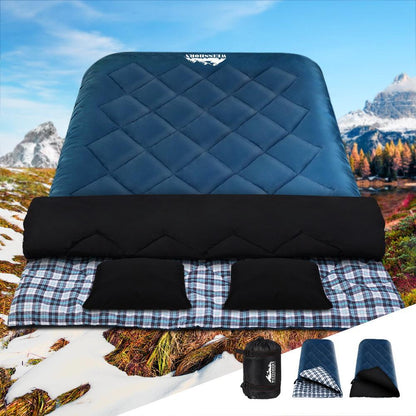 Weisshorn Double Sleeping Bag -10°C – Navy, view 7
