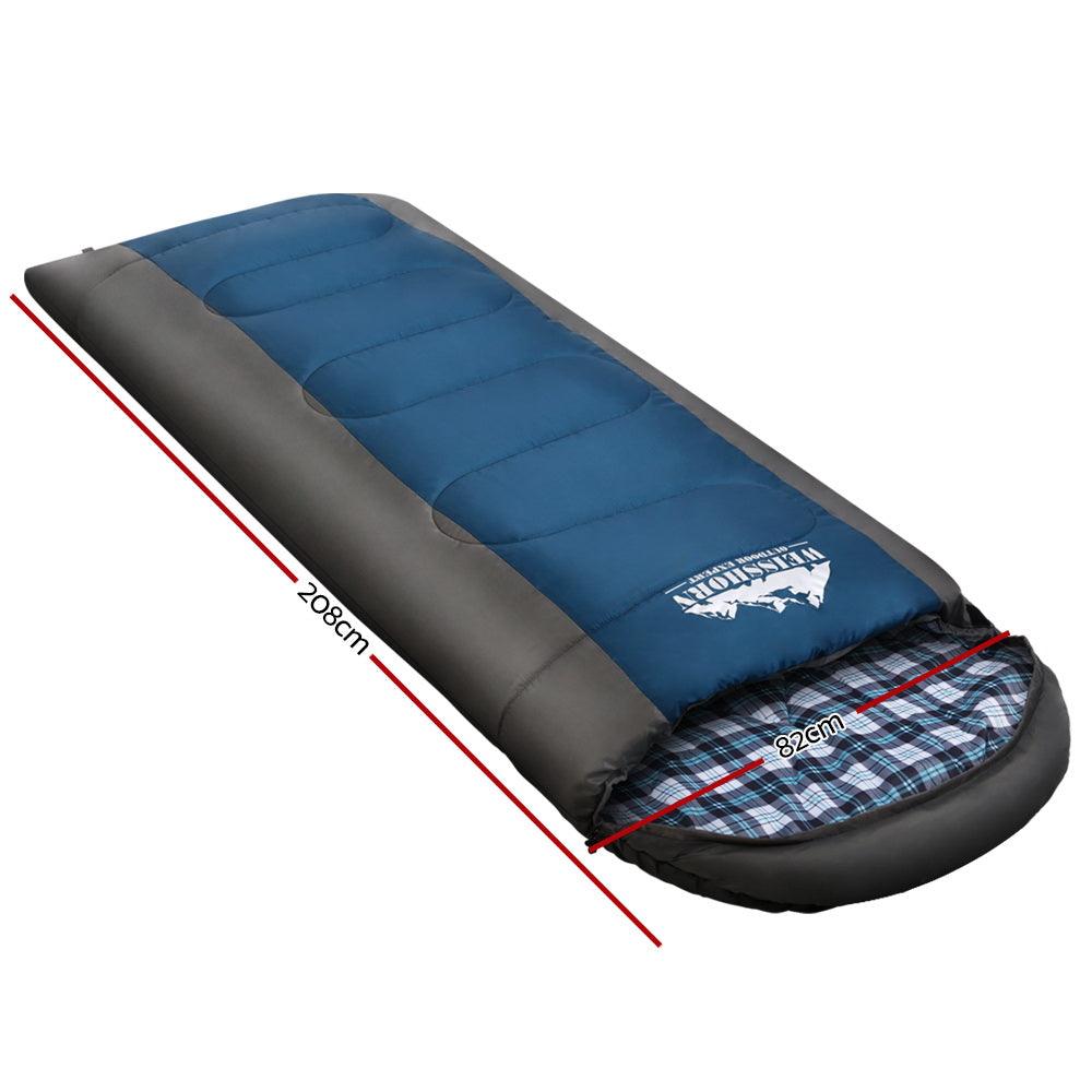 Winter Sleeping Bag – 0°C Comfort, 260gsm Hollow Fibre Fill, view 2
