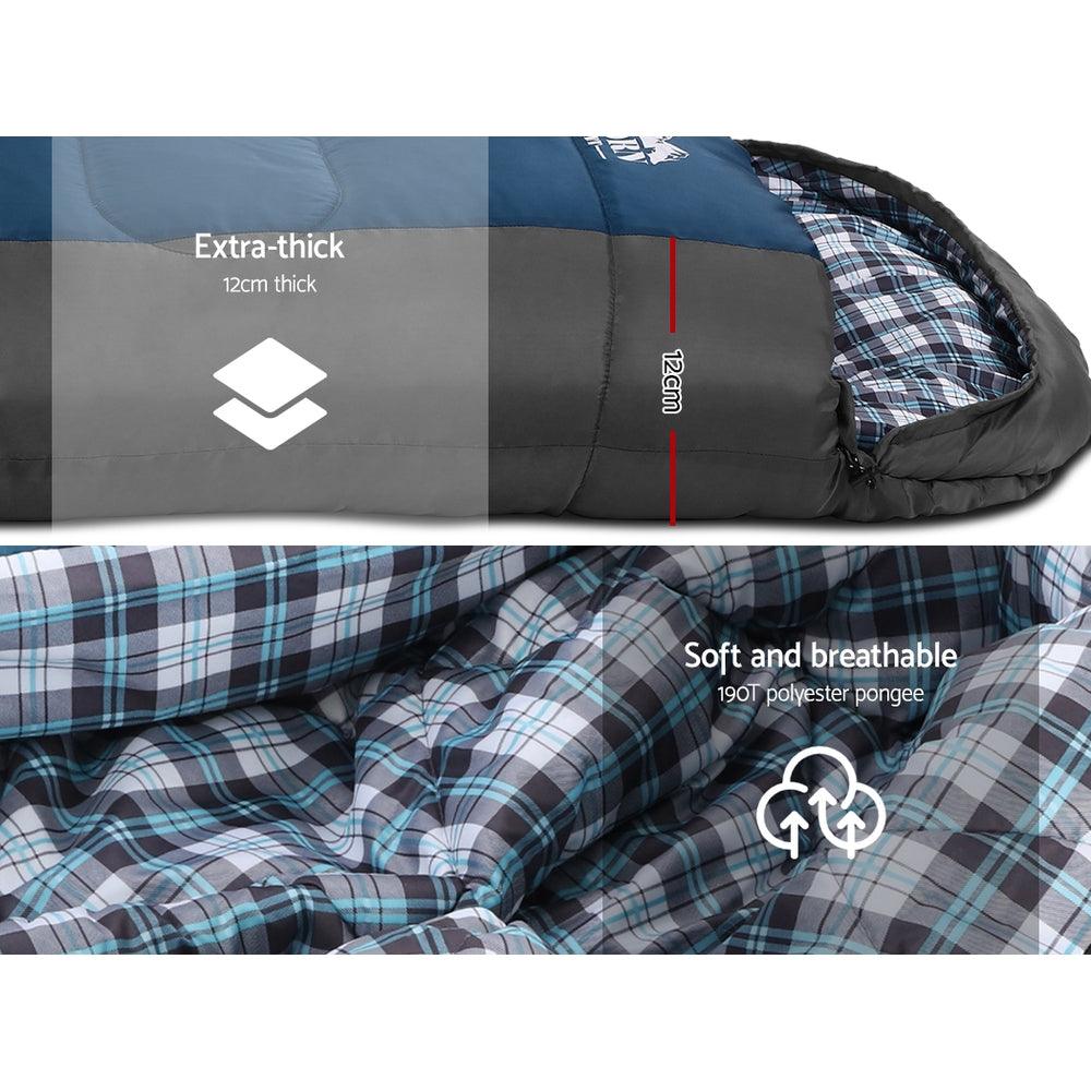 Winter Sleeping Bag – 0°C Comfort, 260gsm Hollow Fibre Fill, view 5