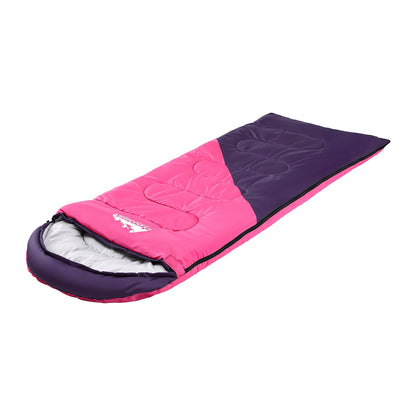 Single Sleeping Bag 213cm – 3-4 Season Pink, view 10