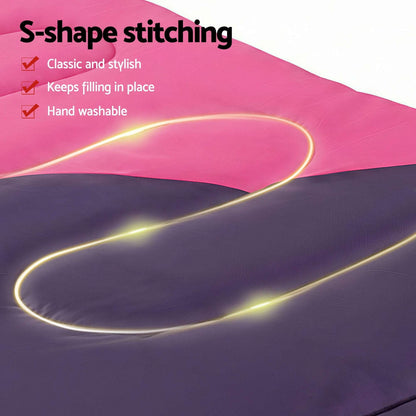 Single Sleeping Bag 213cm – 3-4 Season Pink, view 8