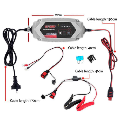 Giantz CT-3800 3.5A Auto Battery Charger 6V 12V AGM, view 2