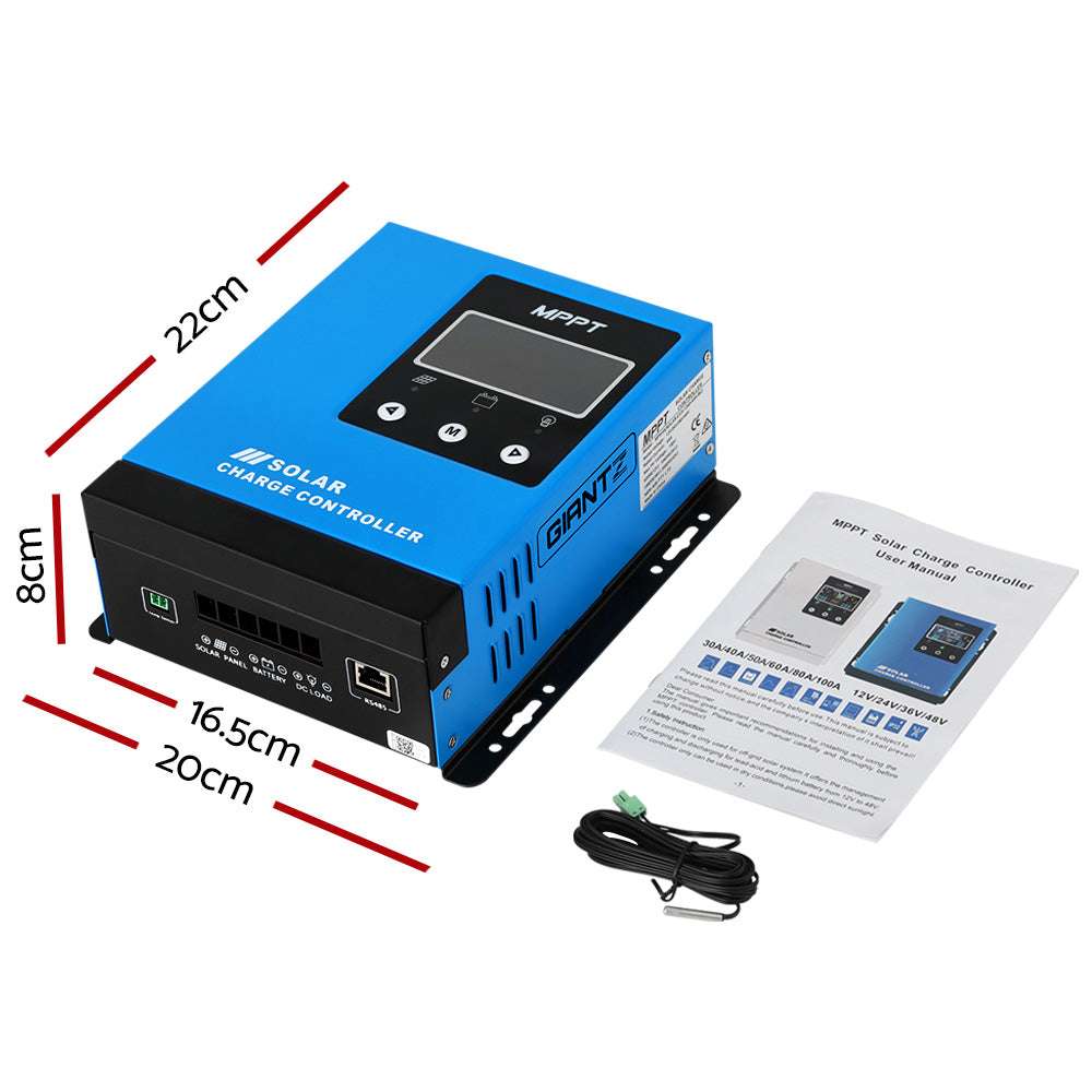 Giantz 40A MPPT Solar Charge Controller 12V–48V, view 2