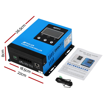 Giantz 60A MPPT Solar Charge Controller 12–48V, view 2