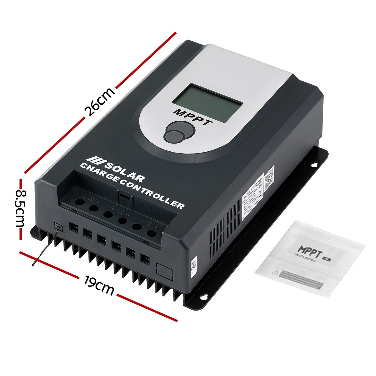 Giantz 50A MPPT Solar Charge Controller 12V/24V Bluetooth, view 2