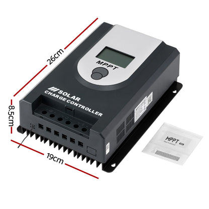 Giantz 50A MPPT Solar Charge Controller 12V/24V Bluetooth, view 2