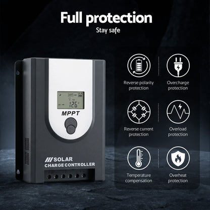 Giantz 50A MPPT Solar Charge Controller 12V/24V Bluetooth, view 6