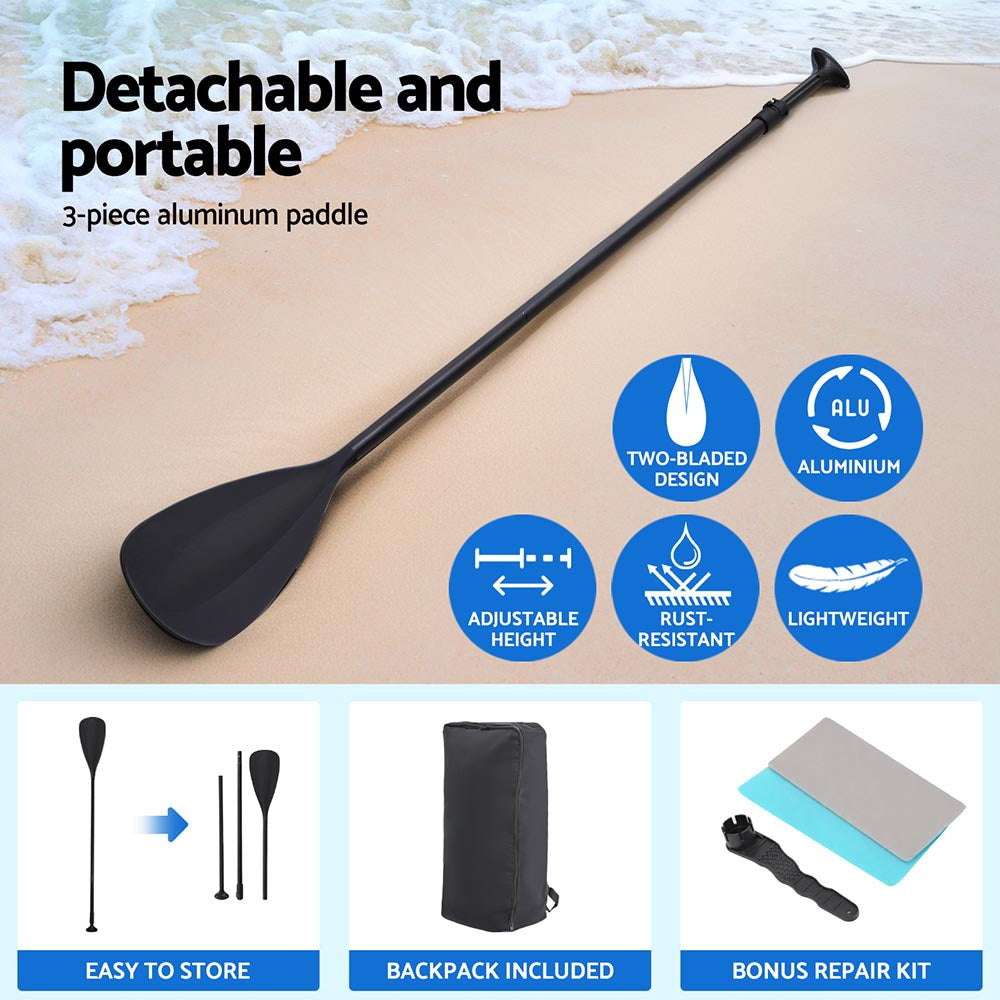 Inflatable Stand-Up Paddle Board 10.5ft – Green SUP, view 6