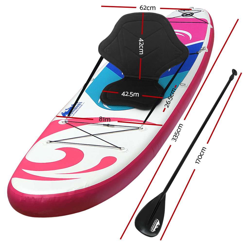 Weisshorn 11ft Inflatable SUP Paddleboard - Pink, view 2