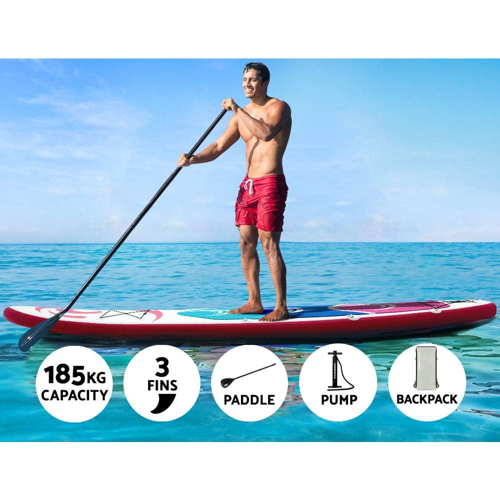 Weisshorn 11ft Inflatable SUP Paddleboard - Pink, view 4