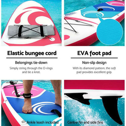 Weisshorn 11ft Inflatable SUP Paddleboard - Pink, view 5