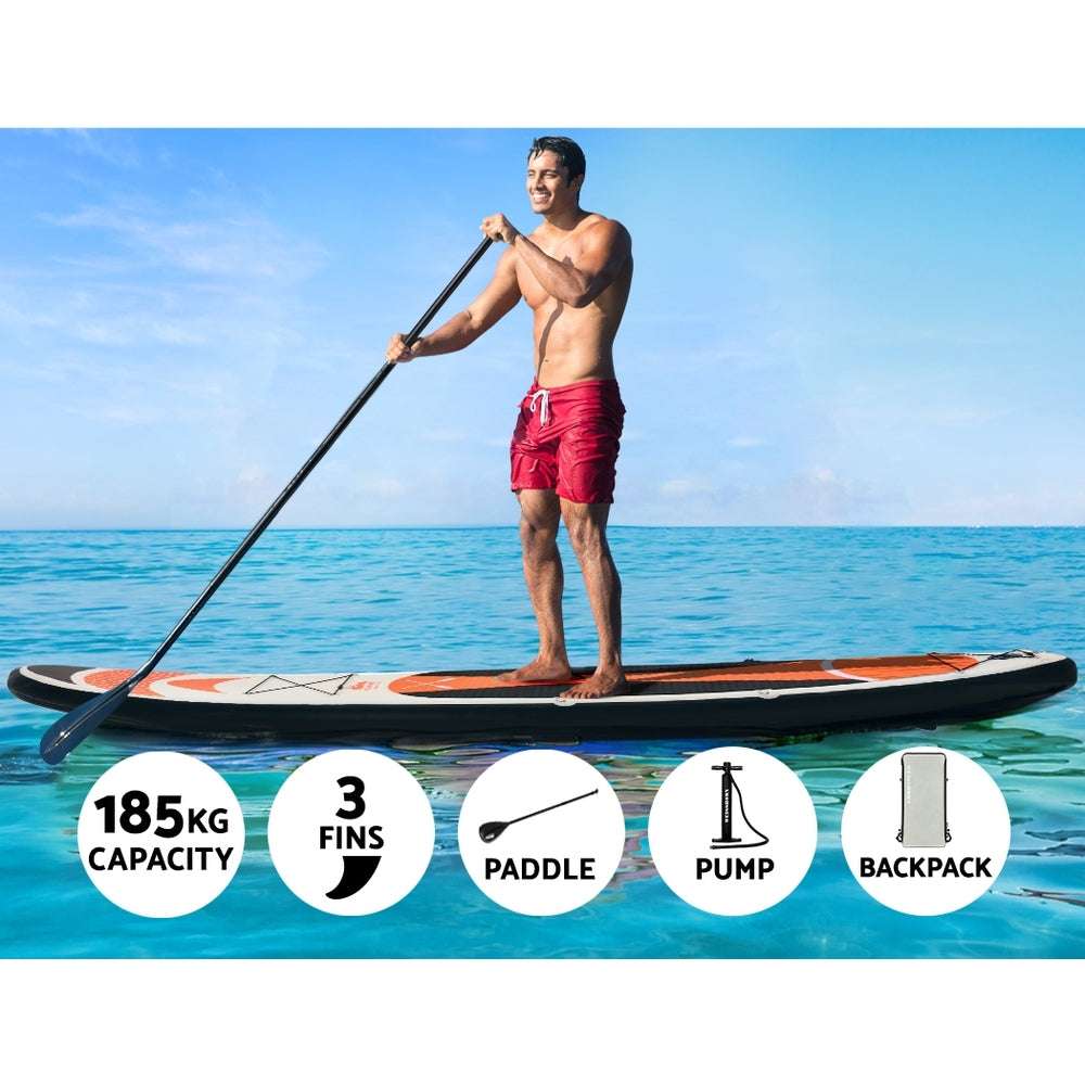 11ft Inflatable Stand-Up Paddleboard – Red, view 4