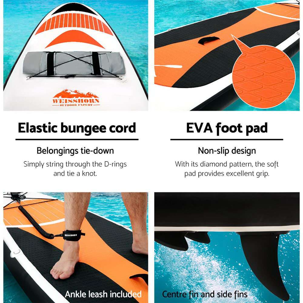 11ft Inflatable Stand-Up Paddleboard – Red, view 5