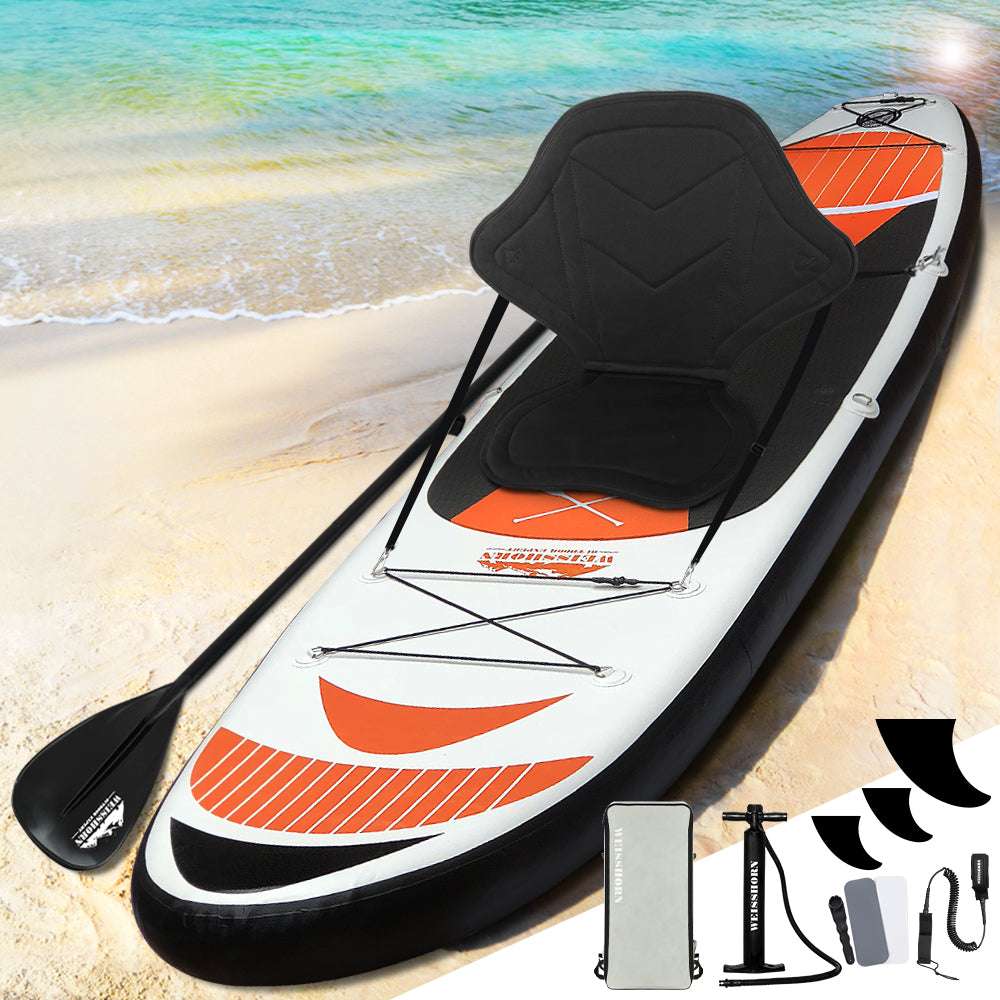 11ft Inflatable Stand-Up Paddleboard – Red, view 8