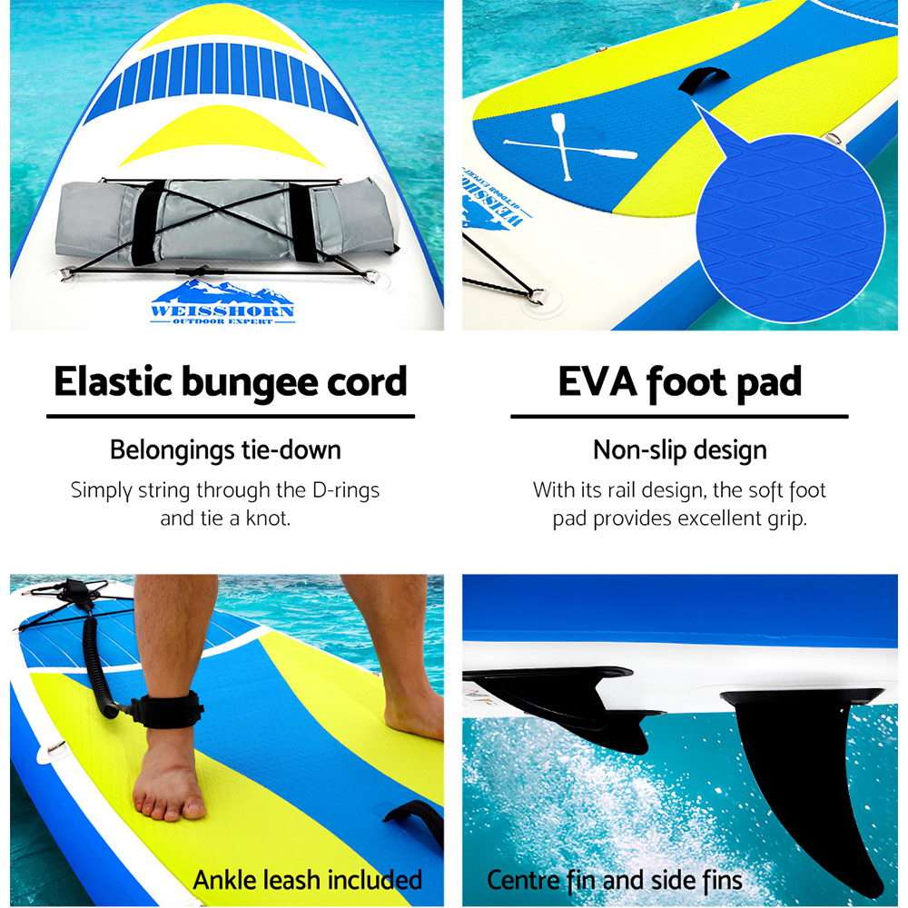 Weisshorn 11ft Inflatable SUP Paddle Board – Yellow, view 5