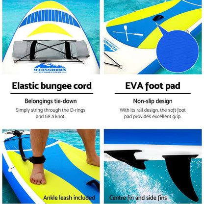 Weisshorn 11ft Inflatable SUP Paddle Board – Yellow, view 5
