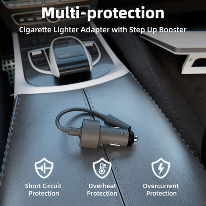 Outcamp 12V/24V Car Power Adapter for Starlink Mini, view 4