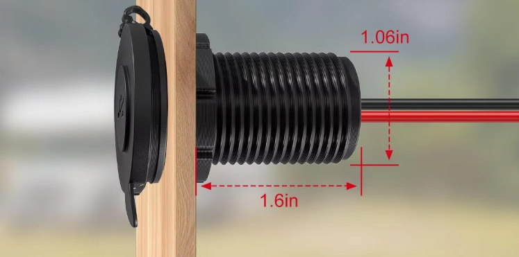 Outcamp 20V Hardwired Socket for Starlink Mini, view 5