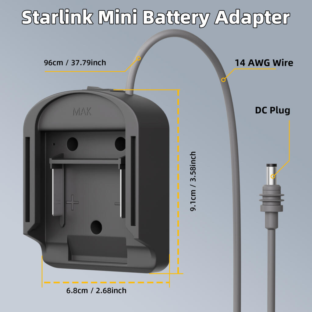 Outcamp Makita 18V Battery Adapter for Starlink Mini, view 2
