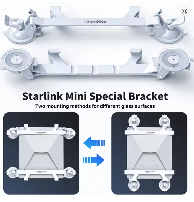 Outcamp Four-Cup Glass Mount for Starlink Mini, view 5