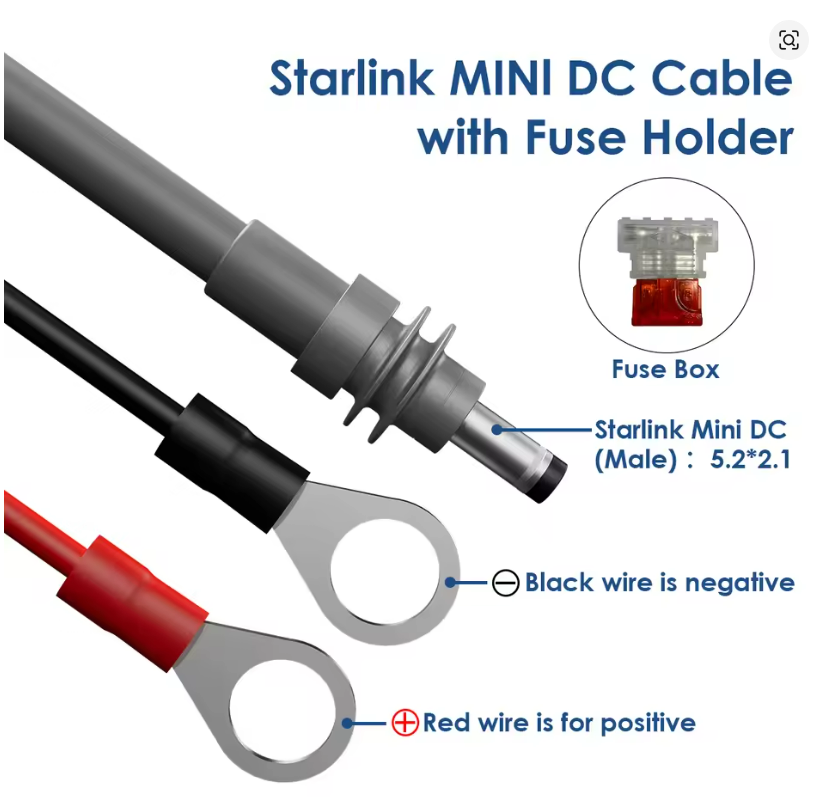 Outcamp Direct Battery Cable for Starlink Mini, view 4