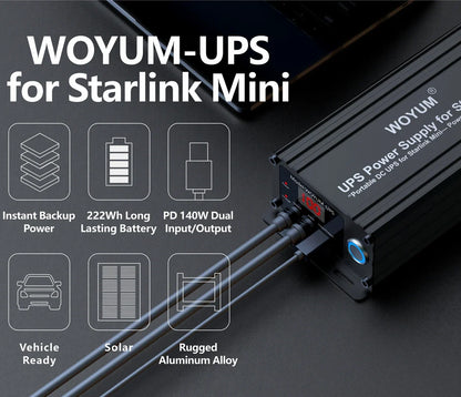 Outcamp 222Wh Portable Battery for Starlink Mini, view 4