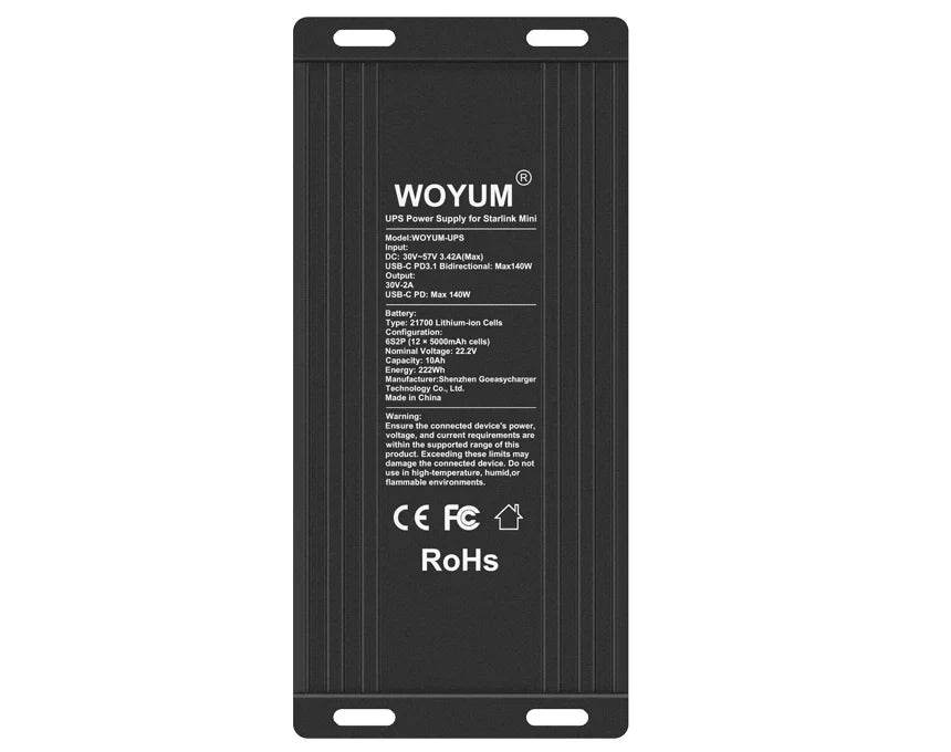 Outcamp 222Wh Portable Battery for Starlink Mini, view 9