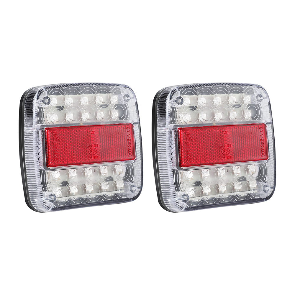 Pair 26 LED Trailer Tail Lights 12V
