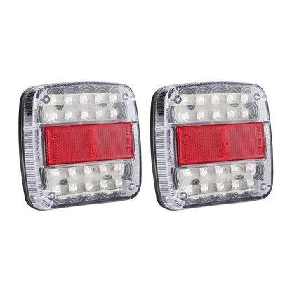 Pair 26 LED Trailer Tail Lights 12V