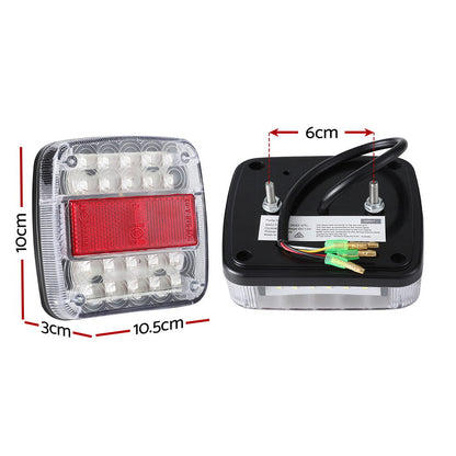 Pair 26 LED Trailer Tail Lights 12V, view 3