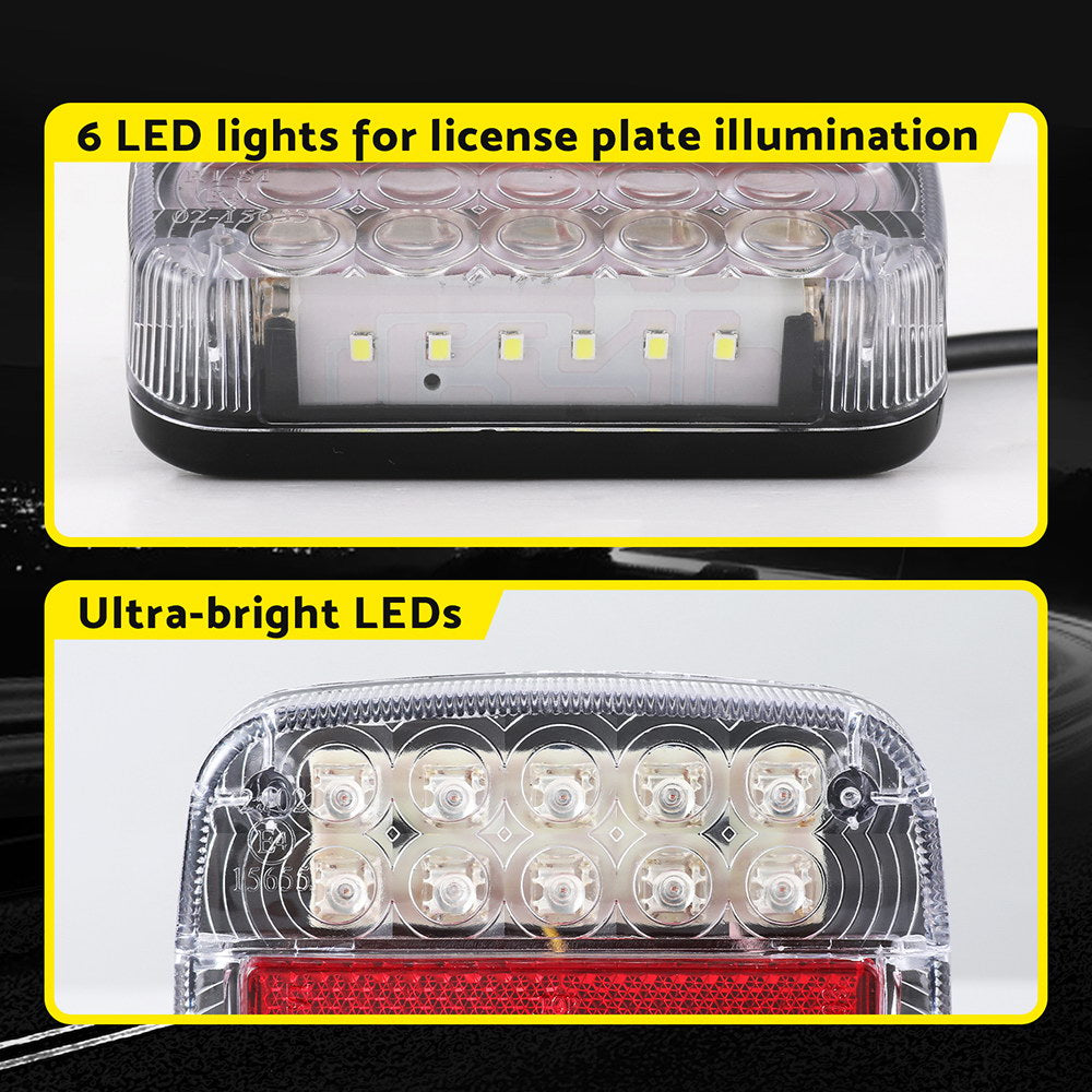 Pair 26 LED Trailer Tail Lights 12V, view 6
