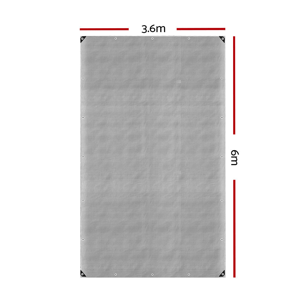 Instahut 3.6x6m Heavy Duty Poly Tarp, view 2