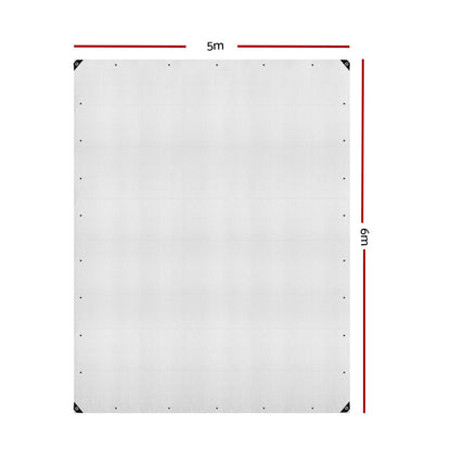 5x6m Clear Poly Tarp – Heavy Duty 135gsm, view 2